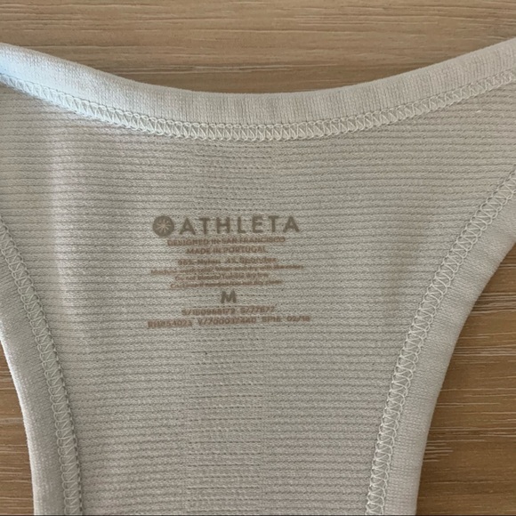 ATHLETA Speedlight Racerback Tank Top Gray Blue Size Medium - Picture 6 of 9